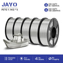 JAYO petg 3d printer filaments PETG 5Rolls 1.75mm Mixed Color Bubble Free FDM 3D Printer Material for 3d pen refill 1.1kg/1rolls