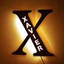 Custom Letters LED Night Light Wooden Engraved Name Home Decor Wedding Birthday Party Christmas New Year Decoration Lover's Gift