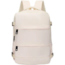 Easy Carry Airplane Approved Backpack, Minimalist Solid Tone Multi-pocket Daypack for Daily Commute and Holiday