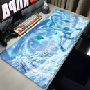 Mouse Pad Anime P-pokemon Glaceon PC Gamer Cabinet Mousepad Kawaii Eevee Keyboard Rug Laptop Accessories Gaming Desk Mat