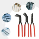 3-Piece Hand Seamers Sheet Metal Tools Sheet Metal Bending Pliers Set Straight 45° & 90° Metal Bender Tool