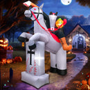240cm 270cm Halloween Home Outdoor Decoration Arch Door Scary Ghost Pumpkin Witch Blow Up Halloween Party Decor Prop