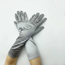 38CM Satin High Elasticity Solid Women Halloween Cosplay Stage Performance Etiquette Gloves Sun Protection Sunscreen Fashion