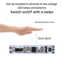 Hand Sweep Motion Sensor Switch Detector DC12V 24V 60W IR Smart Handwave Dimmer For LED Strip Light Kitchen Cabinet Closet Decor