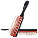 9-Rows Detangling Hair Brush Denman Detangler Hairbrush Scalp Massager Straight Curly Wet Hair Comb for Women Men Home Salon