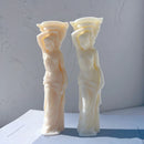 Caryatid Statue Candle Mold Greek Roman Goddess Bust Silicone Molds Greek Art Woman Sculpture Wax Tool