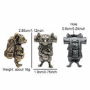 Rat Traveler Brass Knife Beads Animal Mouse EDC DIY Paracord Woven Bracelets Lanyard Pendants Accessories Outdoor Tool Hangings