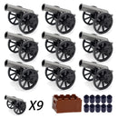 Military MOC Sentry Building Block Soldier Sandbag Fence Cannon Shell Barbed Wire Weapon Rack Training Field Watchtower Toy K018