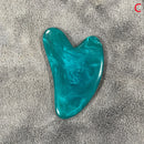 Heart Shape SPA Massage Beeswax Gua sha Scraping Massage Scraper Face Massager Acupuncture Guasha Board Massager for face 1pcs