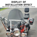 Universal Motorcycle 7/8" 1" Handlebar Deflector Windscreen Windshield Screen For Ducati Honda Harley Yamaha Wind Deflector