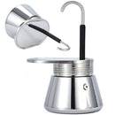 Single/Double Tube Espresso Maker Easy To Operate & Quick Cleanup Pot Italian Coffee Machine Maker 1/2/4 Cups Gift for Man Women