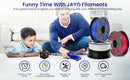 JAYO 1100G 3D HS PETG/ PLA/PETG/PLA+/PLA Meta/PLA Matte Filament 1.75mm 3D Printing Materials for 99% 3D FDM Printer & 3D Pen