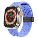 Silicone Bracelet Correa For Apple Watch Ultra band 46mm 49mm 45mm 44mm 42mm 40mm 41mm Magnetic Strap iWatch Series 10 9 8 SE 7