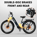 HITWAY 26X3.0 City Electric Bike Penelec W City cruister E boat 48V 18Ah Replaceable Battery 55-80Km 7 Speed switch E Ke