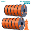 SUNLU 10公斤 PETG/ABS 耗材 10卷 3D打印线材 1公斤/卷 1.75毫米 100% 线材整齐排列 适用于欧美地区3D打印