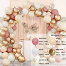 Beige Blue Balloons Garland Arch Kit Kids Boy One 1st Birthday Balloon Set Baby Shower Decoration Baptism Party Wedding