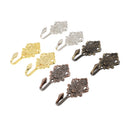 2Pcs Rose Pattern Vintage Drapery Curtain Holdbacks Tieback Hooks Wall Hook for Cloth-hat Hook Curtain Drapery Zinc Alloy