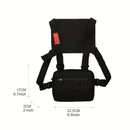 Men's Waterproof Chest Rig Bag Casual Wear resistant Oxford Unisex Vest Bag Large Capacity Male Fanny Pack