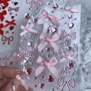The Bow Heart Archive | 3D K-Pop Photocard Sticker Set for Scrapbooks, Journals & Phone Cases