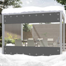 Waterproof PVC Tarpaulin Thick 0.55mm Outdoor Tarp Weatherproof Rain Cover for Gardens Patios Porch Garage Farm Plant Cover