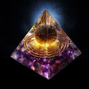 Natural Stone Crystal Orgonite Pyramid Healing Stone Chakra Reiki Home Office Decoration Gift Outdoor Garden Party Decor