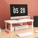 30/40/50cm Monitor Raised Shelf Office Laptop Bracket Desktop Computer  Stand Desktop Rack Home Storage Holders Organizer