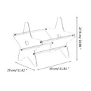 Acrylic Record CD Display Stand Rack Album Record Transparent Vinyl Five-Pointed Star Shape Home Storage Bracket Desktop 2024