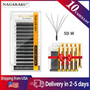 NAGARAKU Ship From the United States 10 Cases 5D W Shape Eyelashes Fast Free Delivery in 2-5 days by USPS Express