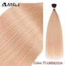 Noble Bundles Extensions 36 inch Yaki Straight Hair Bundles Ombre Brown Synthetic Hair Long Extensions Hair Synthetic Wefts