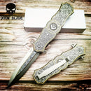 Quick-Open Tactical Folding Knife with 5CR15MOV Blade, Stainless Steel Handle & Waist Clip - Perfect for Outdoor Rescue & EDC