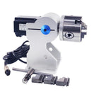 Hunst Rotary Attachment D80 Rotary Device with 3 Jaw Chuck, Can Choose DM5042 Driver for UV CO2 and Fiber Laser Marking Machine