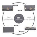 Miss Lulu WOMEN'S purse Long Wallet with zipper PU leather Card hand fan keys Holder Phone Case
