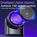 Portable Air Circulator Fan 1200mAh Desktop Rechargeable Fan 100-speed Wind Angle Adjustable for Home Outdoor Travel with Timing