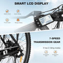 COLORWAY 28" Electric Bike, EBike with 36V 15Ah Removable Battery, 7-Speed, City Bike with 250W motor, range up to 45-100km