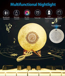 Muslim Arabic Koran Azan Clock Islam Night Light Wireless Bluetooth Speaker Quran Portable Bright Lamp Arab Islamic Holy Ramadan