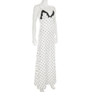 Tossy Lace V-Neck Patchwork Maxi Dress Women Backless High Waist Slim Spaghetti Contrast Party Dress Female Spring Long Dress