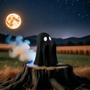 The Polite Haunt | Resin Ghost Statue with a Not-So-Polite Gesture for Shelf & Mantel Display