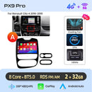 AWESAFE PX9 车载收音机 适用于 雷诺 Clio 4 2012-2019 无线 Carplay 屏幕 安卓自动立体声 GPS 导航 FM RDS BT SWC