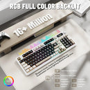 ATTACK SHARK X98Pro Wireless Mechanical Keyboard with Screen & Knob, Tri-mode Gasket Hot Swappable RGB  Keyboard, Web Driver