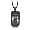 Waterproof Stainless Steel Dog Tag Necklaces for Men BFF Jewelry,Free Custom Birthday Graduation Father's Day Gifts to Him