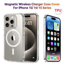 For Magsafe Magnetic Case For Iphone 15 Pro Max 14 Tpu Phone Cases For Iphone 15 Plus 15pro 14pro 13 Mini 12 Protective Fundas