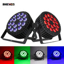 SHEHDS LED 扁平帕灯18x12W RGBW/18x18W RGBWA+UV 铝制扁平帕灯DJ灯迪斯科圣诞灯观众灯
