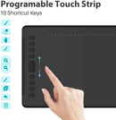 HUION H1161 Digital Tablet Graphics Drawing Tablet Battery-free Pen Stylus with Tilt Function Support Android Win and Mac Device