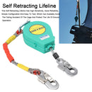 Self Retracting Lifeline 330lbs Fall Arrester Fall Protection with Alloy Steel Hook & Steel Wire Rope 23ft 7m