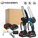 3000w Cordless Chain Saw 6/8 Inch Electric Chainsaw Rechargeable Pruning Wood Cutting Power Tools For 18V Battery