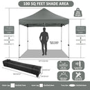 The Pavilion | 10×10 Commercial-Grade Instant Pop-Up Canopy with Sidewalls