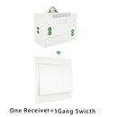 MOES RF433 Wireless Switch No Battery Remote Control Wall Light Switch Self Powered No Wiring Needed Wall Panel Transmitter.