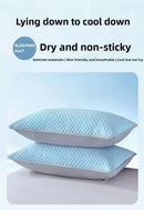 1-4PCS 48x74cm Ice Bean Pillowcase Summer Cooling Solid Color Cool Touch Fabric Washable for Air Conditioning Room