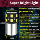 2个LED倒车灯泡倒车灯P21W 7506 BA15S Canbus，适用于沃尔沃C30 C70 S40 S60 S70 S80 V40 V50 V60 V70 XC60 XC70 XC90