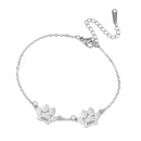 Cute Trendy Dog Cat Paw Custom Name Bracelet Women Stainless Steel Jewelry Multiple Names Personalized Pet Valentine's Day Gifts